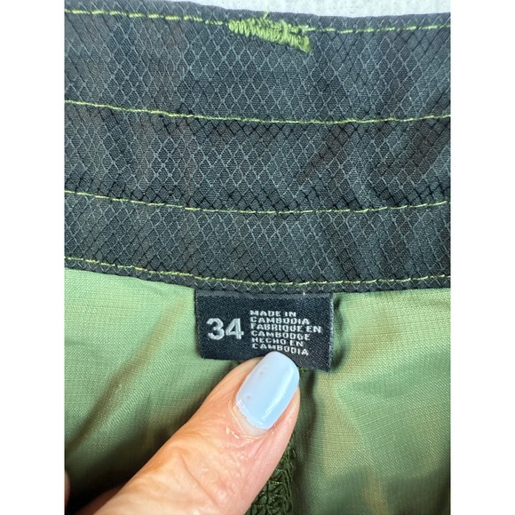 ONeill Trail Outdoor Shorts Mens Size‎ 34 Olive Green Cargo Hiking Casual - Picture 7 of 11